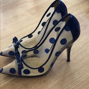 Beautiful Kate Spade mesh polk-a-dot heel